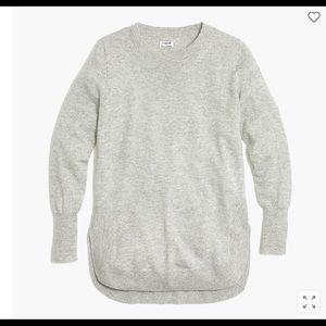 NWT, JCrew Factory Cashmere Tunic, Gray, XXL